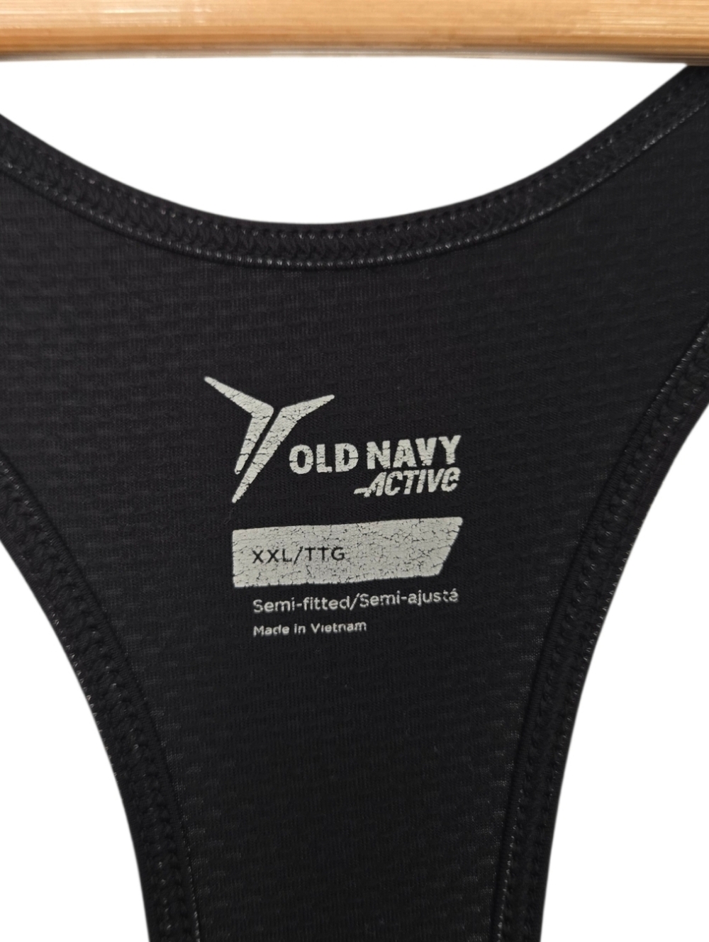 Old Navy Active Black Racerback Tank XXL Workout Athletic Top - Picture 3 of 4